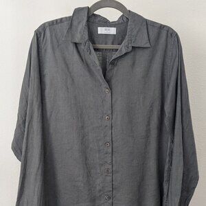 Uniqlo linen button up size M